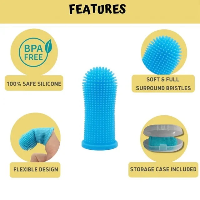Dog Super Soft pet Finger Toothbrush Teeth Cleaning Breath Care Nontoxic Silicone Tooth Brush Cat dog toothbrush pet products - Image 4