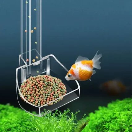 Aquarium Acrylic Feeding tube Anti-stuck fish design Transparent fish feeder Suitable for a variety of fish tanks