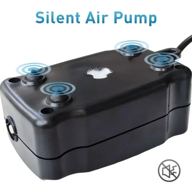 5W Aquarium Silent Air Pump 220V-240V 110V Fish Tank Quiet Oxygen Pump Accessories Bubble Pump Air Stone Aquarium Air Compressor - Image 3