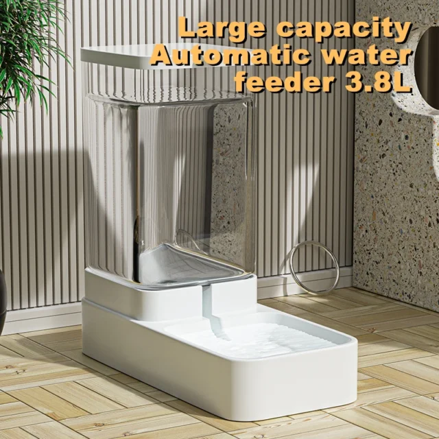 Automatic Cat Feeder & Water Dispenser with Gravity Food Storage Container for Cats and Dogs - Image 4