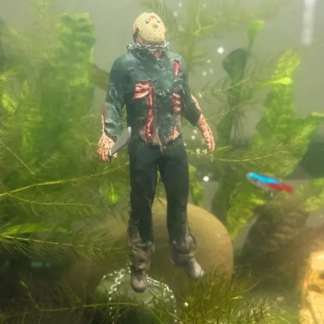 1pcs Aquarium Landscaping Accessories Fish Tank Jason Underwater Doll Fish Tank Decoration Accessories Christmas, Halloween Gift - Image 6
