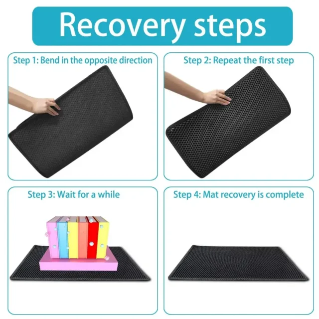 Cat Litter Mat With Gift Double Layer Waterproof Pet Litter Box Mat Non-slip Sand Cat Pad Washable Bed Mat Clean Pad Products - Image 6