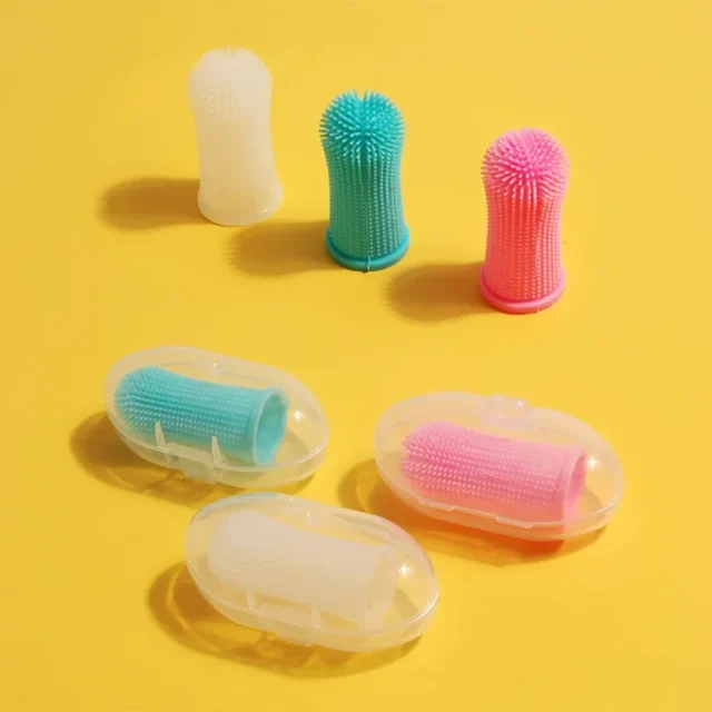 Dog Super Soft pet Finger Toothbrush Teeth Cleaning Breath Care Nontoxic Silicone Tooth Brush Cat dog toothbrush pet products - Image 5
