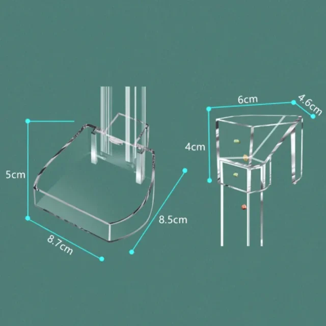 Aquarium Acrylic Feeding tube Anti-stuck fish design Transparent fish feeder Suitable for a variety of fish tanks - Image 5