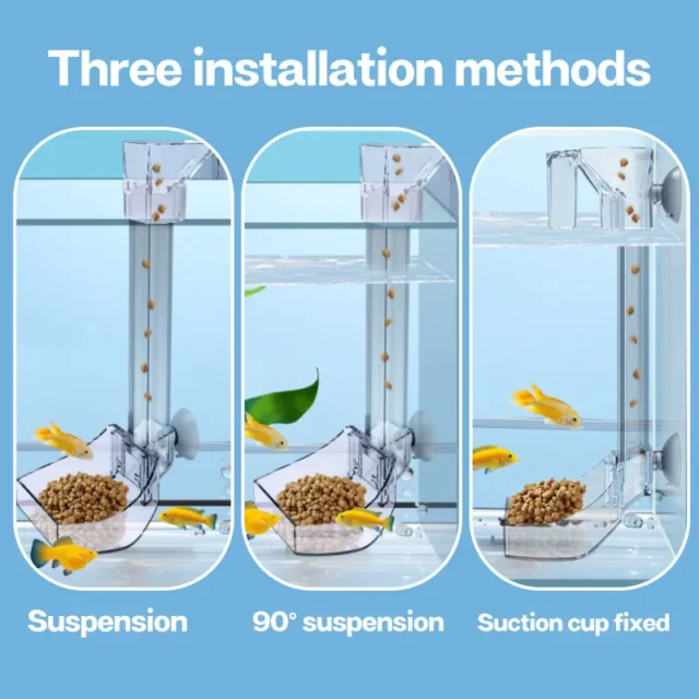 Aquarium Acrylic Feeding tube Anti-stuck fish design Transparent fish feeder Suitable for a variety of fish tanks - Image 4