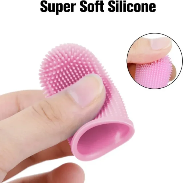 Dog Super Soft pet Finger Toothbrush Teeth Cleaning Breath Care Nontoxic Silicone Tooth Brush Cat dog toothbrush pet products - Image 2