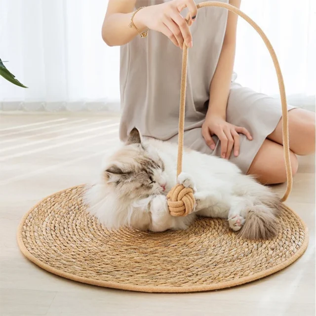 Cat Scratcher Rattan Mat Board Cat Scratch for Sharpen Nails Scraper Cats Tree Cat scratching post Sofa Mats Furniture Protector - Image 2