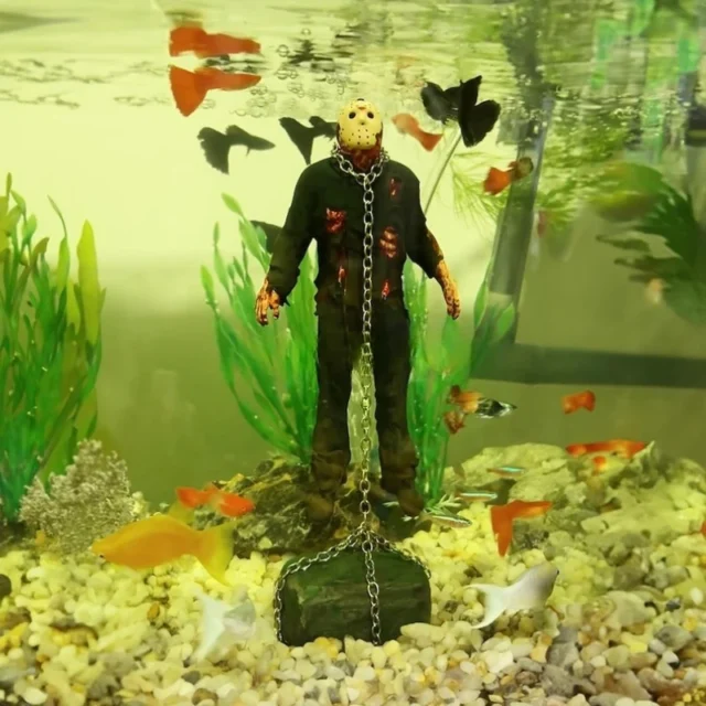 1pcs Aquarium Landscaping Accessories Fish Tank Jason Underwater Doll Fish Tank Decoration Accessories Christmas, Halloween Gift - Image 2