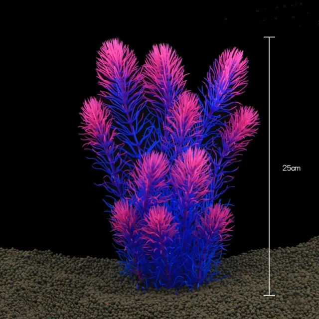 Artificial Aquarium Decor Plants Underwater Water Grass Aquatic Plastic Plants For Fish Tank Aquarium Decorations - Image 2